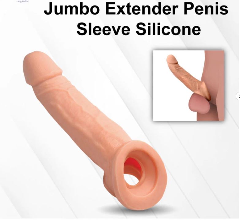 Pleasure X-Tender Penis Sleeve – Premium Soft Silicone Reusable Men's Wellness Sleeve