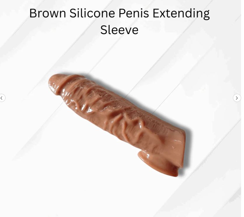 Penis Extender Soft Silicone Sleeve – Premium Reusable Silicone Enhancement Sleeve for Men