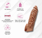 Penis Extender Soft Silicone Sleeve – Premium Reusable Silicone Enhancement Sleeve for Men