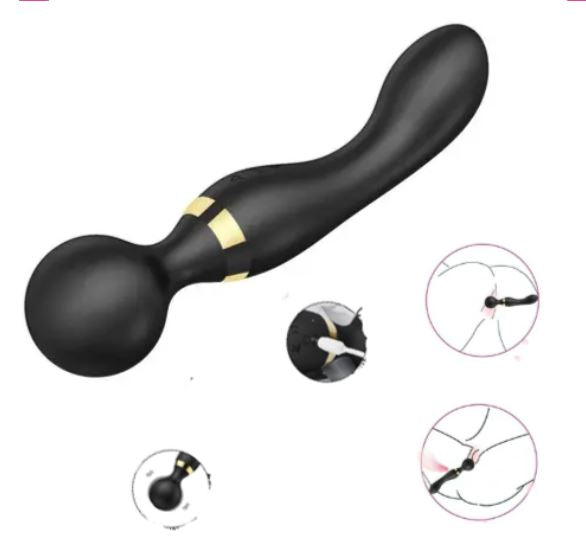 G-Spot Clitoral Multi Vibrating Wand Massager – USB Rechargeable Waterproof Silicone Personal Massager