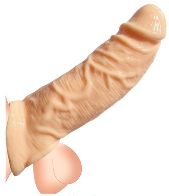 Pleasure X-Tender Penis Sleeve – Premium Soft Silicone Reusable Men's Wellness Sleeve