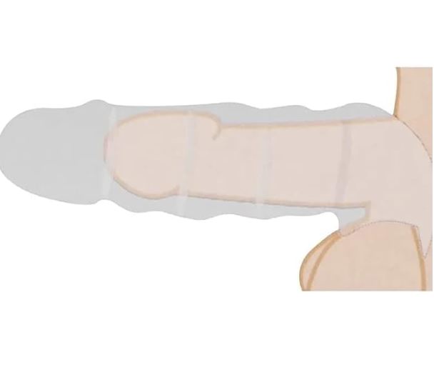 Penis Extender Soft Silicone Sleeve – Premium Reusable Silicone Enhancement Sleeve for Men