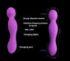 Dual Head Rechargeable Silicone Massager – Clitoral & Body Massager with Ergonomic Design | Premium Personal Wellness Device