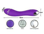 12 Frequency Rechargeable Silicone Massager – USB Rechargeable Waterproof Personal Massager | Premium Body-Safe Silicone