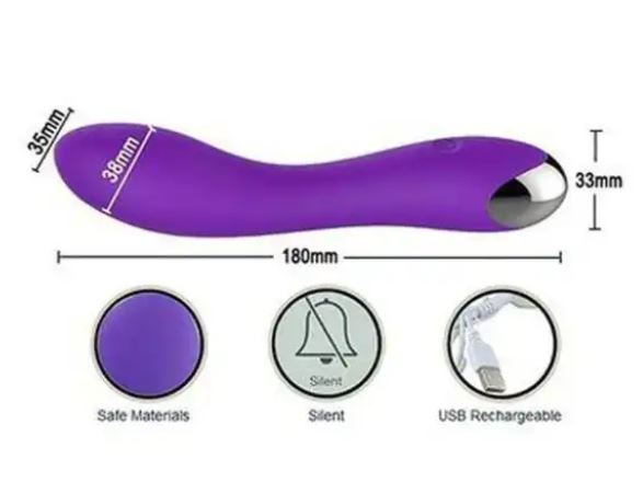 12 Frequency Rechargeable Silicone Massager – USB Rechargeable Waterproof Personal Massager | Premium Body-Safe Silicone