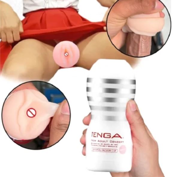 Tenca Cup White – Soft Reusable Male Masturbator Cup