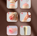 Manual Male Masturbator Cup – Premium Soft Silicone Pocket Stroker for Men | Reusable Adult Wellness Toy