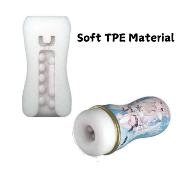 Rainbow Masturbator Cup for Men – Soft Silicone Reusable Male Wellness Cup | Premium Adult Toy