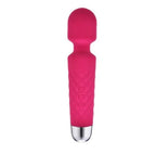 USB Rechargeable Multi Speed G-Spot Magic Wand Vibrator – Waterproof Silicone Personal Massager