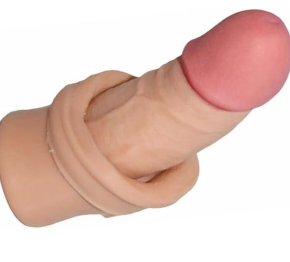Penis Extender Soft Silicone Sleeve – Premium Reusable Silicone Enhancement Sleeve for Men