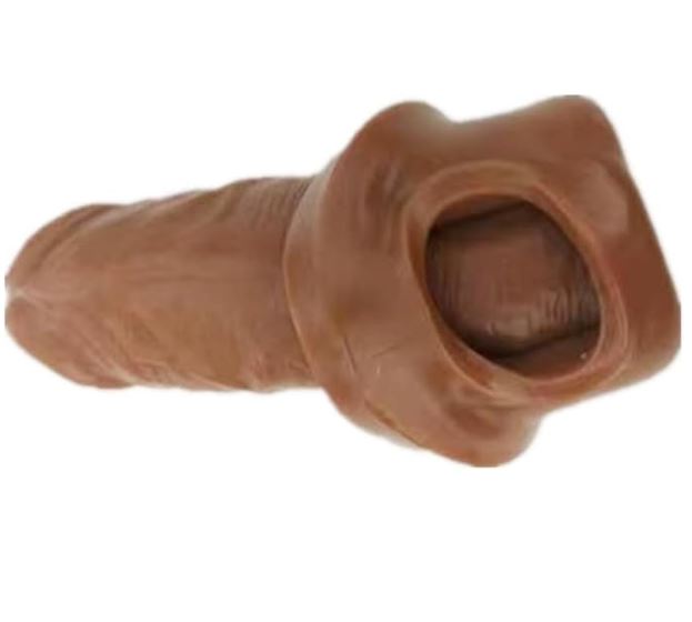 Reusable Silicone Penis Extender Male Condom Sleeve – Premium Soft Silicone Men's Wellness Accessory